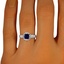 The Aris Ring, smallzoomed in top view on a hand