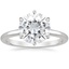 Platinum Esme 1.8mm Ring, smalltop view