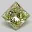 5.02 Ct. Fancy Vivid  Green Princess Lab Grown Diamond