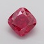 2.96 Ct. Fancy Vivid  Pink Cushion Lab Grown Diamond