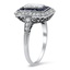 The Abbey Ring, smalltop view on a hand