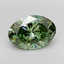5.55 Ct. Fancy Vivid Green Oval Lab Grown Diamond
