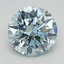 1.65 Ct. Fancy Intense Blue Green Round Lab Grown Diamond