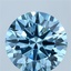 10.01 Ct. Fancy Vivid Blue Round Lab Grown Diamond