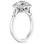 18K White Gold Bella Diamond Ring, smallside view