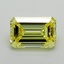 0.93 Ct. Fancy Intense Yellow Emerald Lab Grown Diamond