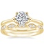 18K Yellow Gold Soiree Ring with Cadenza Diamond Ring (1/10 ct. tw.)
