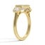 East-West Bezel Three Stone Diamond Ring, smallside view