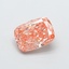 1.55 Ct. Fancy Intense Orange Pink Cushion Lab Grown Diamond