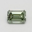 0.67 Ct. Fancy Vivid Green Emerald Lab Grown Diamond