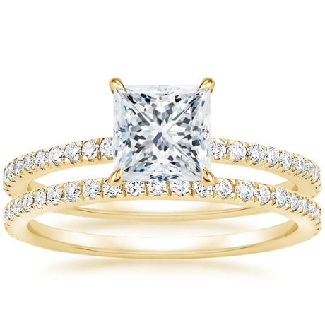 18K Yellow Gold Luxe Viviana Diamond Bridal Set (1/2 ct. tw.)