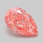 2.11 Ct. Fancy Vivid Pink Pear Lab Grown Diamond