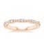 18K Rose Gold Tacori Sculpted Crescent Diamond Ring (1/6 ct. tw.), smalltop view