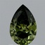 0.90 Ct. Fancy Vivid Green Pear Lab Grown Diamond