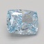 1.56 Ct. Fancy Vivid Blue Cushion Lab Grown Diamond
