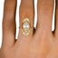 The Maghera Ring, smallzoomed in top view on a hand