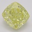 3.02 Ct. Fancy Intense Yellow Cushion Diamond