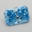 0.59 Ct. Fancy Vivid Blue Radiant Lab Grown Diamond