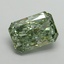 5.06 Ct. Fancy Vivid Green Radiant Lab Grown Diamond