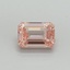 1.10 Ct. Fancy Intense Pink Emerald Lab Grown Diamond
