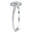 The Skadi Ring, smalltop view on a hand