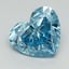 2.76 Ct. Fancy Vivid Blue Heart Lab Grown Diamond
