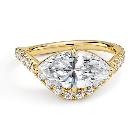18K Yellow Gold Silhouette Diamond Ring (1/2 ct. tw.)