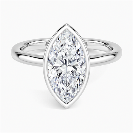 Platinum Sylvie Perfect Fit Bezel Solitaire Ring