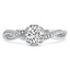 Custom Floral Twisted Vine-Inspired Engagement Ring