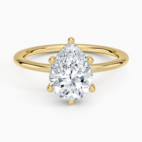 Flush Fit Hidden Halo Diamond Ring