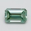 1.06 Ct. Fancy Vivid Pacific Green Emerald Lab Grown Diamond
