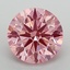 2.30 Ct. Fancy Vivid Pink Round Lab Grown Diamond