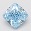 2.11 Ct. Fancy Vivid Blue Cushion Lab Grown Diamond