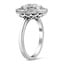 Vintage-Inspired Bezel Halo Diamond Ring, smallview