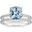 PT Aquamarine Luxe Petite Shared Prong Diamond Bridal Set (3/4 ct. tw.), smalltop view