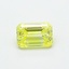 0.55 Ct. Fancy Intense  Yellow Emerald Lab Grown Diamond