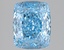 2.10 Ct. Fancy Vivid Blue Cushion Lab Grown Diamond