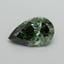 6.01 Ct. Fancy Vivid Pacific Green Pear Lab Grown Diamond