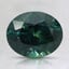 8.3x6.8mm Teal Oval Montana Sapphire
