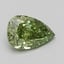1.55 Ct. Fancy Vivid Green Pear Lab Grown Diamond