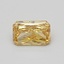 0.57 Ct. Fancy Vivid Yellow Radiant Lab Grown Diamond
