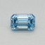 0.31 Ct. Fancy Intense Blue Emerald Lab Grown Diamond