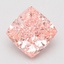 1.80 Ct. Fancy Vivid Pink Cushion Lab Grown Diamond