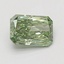 1.08 Ct. Fancy Vivid Green Radiant Lab Grown Diamond
