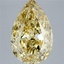 8.04 Ct. Fancy Intense Yellow Pear Lab Grown Diamond