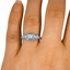 The Fonda Ring, smallzoomed in top view on a hand