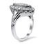 The Kirstie Ring, smalltop view on a hand