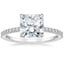 14K White Gold Viviana Half Coverage Diamond Ring, smalltop view