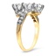 The Nouveau Ring, smalltop view on a hand