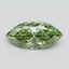 1.50 Ct. Fancy Vivid Green Marquise Lab Grown Diamond